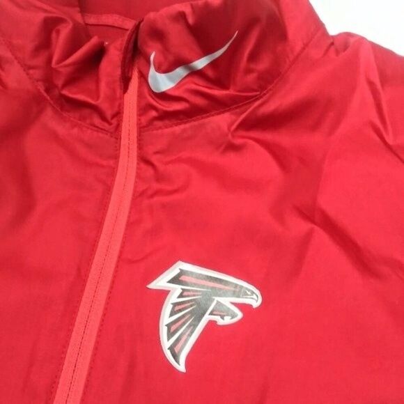 NIKE Golf 1/4 Zip Pullover Shield Windwear Jacket Funnel Neck Atlanta Falcons S - Picture 7 of 8